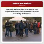Vecinos y colegas honran a Harmony Danner con un velorio de velas tras tragedia familiar en Issaquah