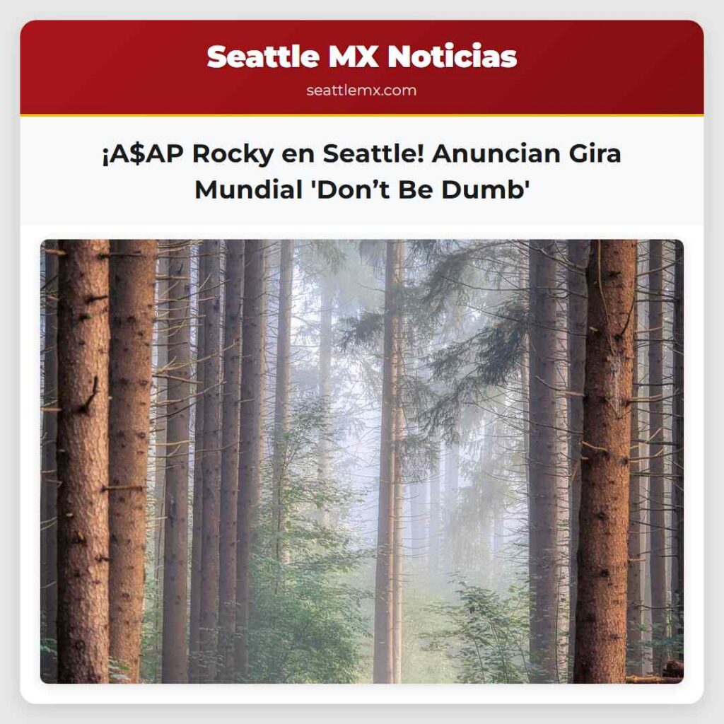 ¡A$AP Rocky en Seattle! Anuncian Gira Mundial