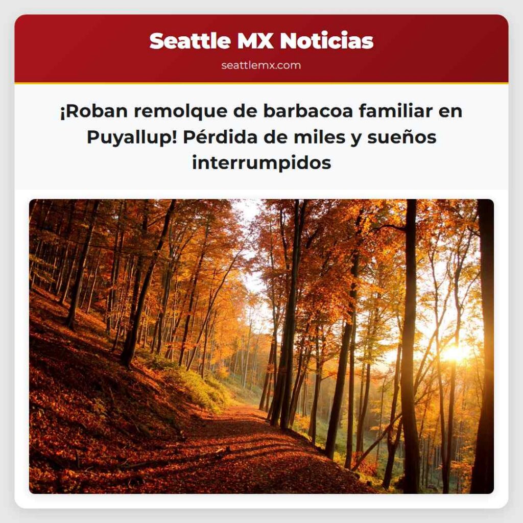 Noticias De Seattle 6 ¡Roban remolque de barbacoa familiar en Puyallup!