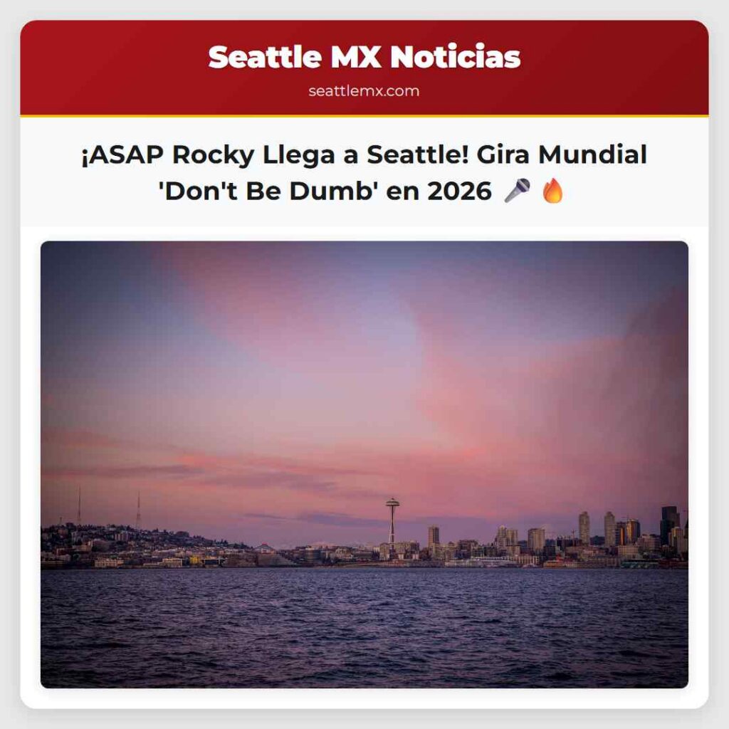 ¡ASAP Rocky Llega a Seattle! Gira Mundial 'Don't