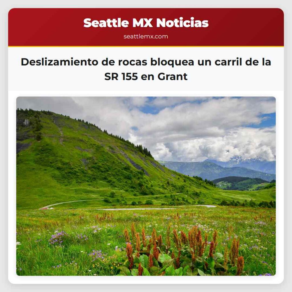 Noticias De Seattle 2 Deslizamiento de rocas bloquea un carril de la SR