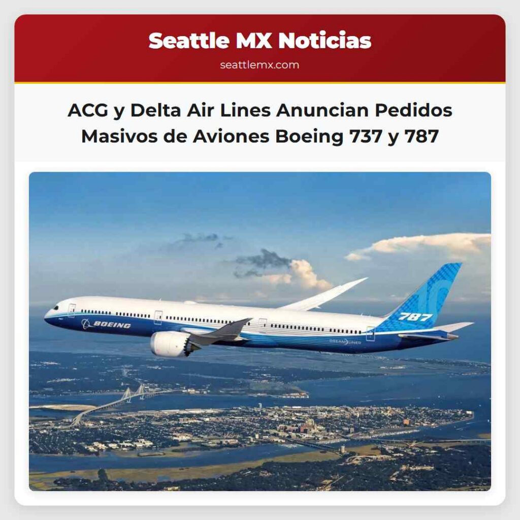 ACG y Delta Air Lines Anuncian Pedidos Masivos de