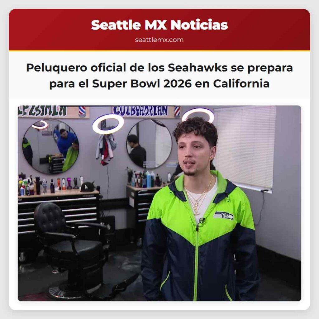 Peluquero oficial de los Seahawks se prepara para
