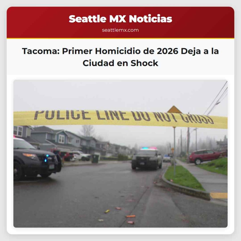 Noticias De Seattle 1 Tacoma: Primer Homicidio de 2026 Deja a la Ciudad