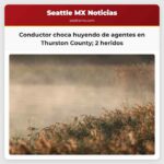 Conductor colisiona tras intentar evadir a agentes a gran velocidad en el condado de Thurston