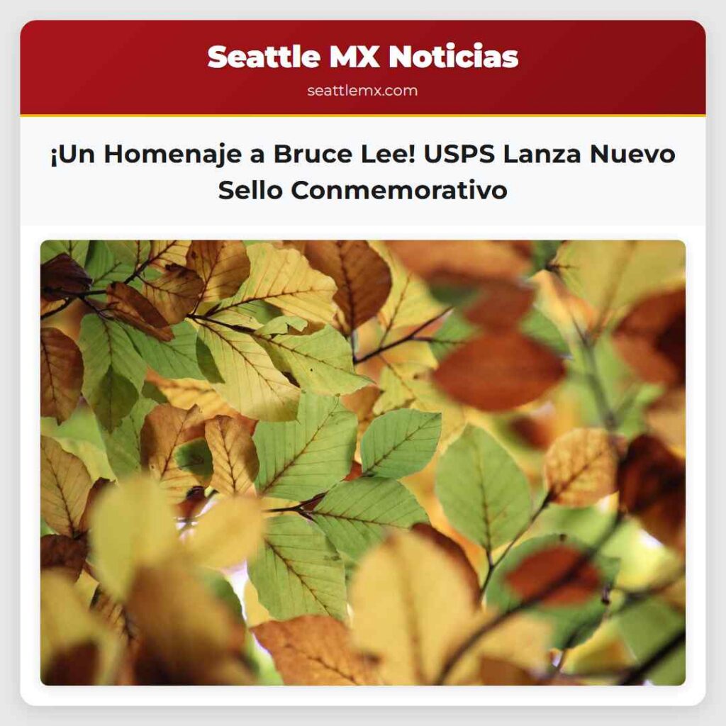 ¡Un Homenaje a Bruce Lee! USPS Lanza Nuevo Sello