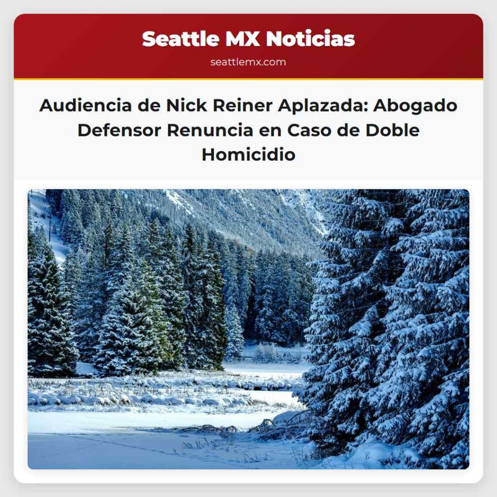 Audiencia de Nick Reiner Aplazada: Abogado