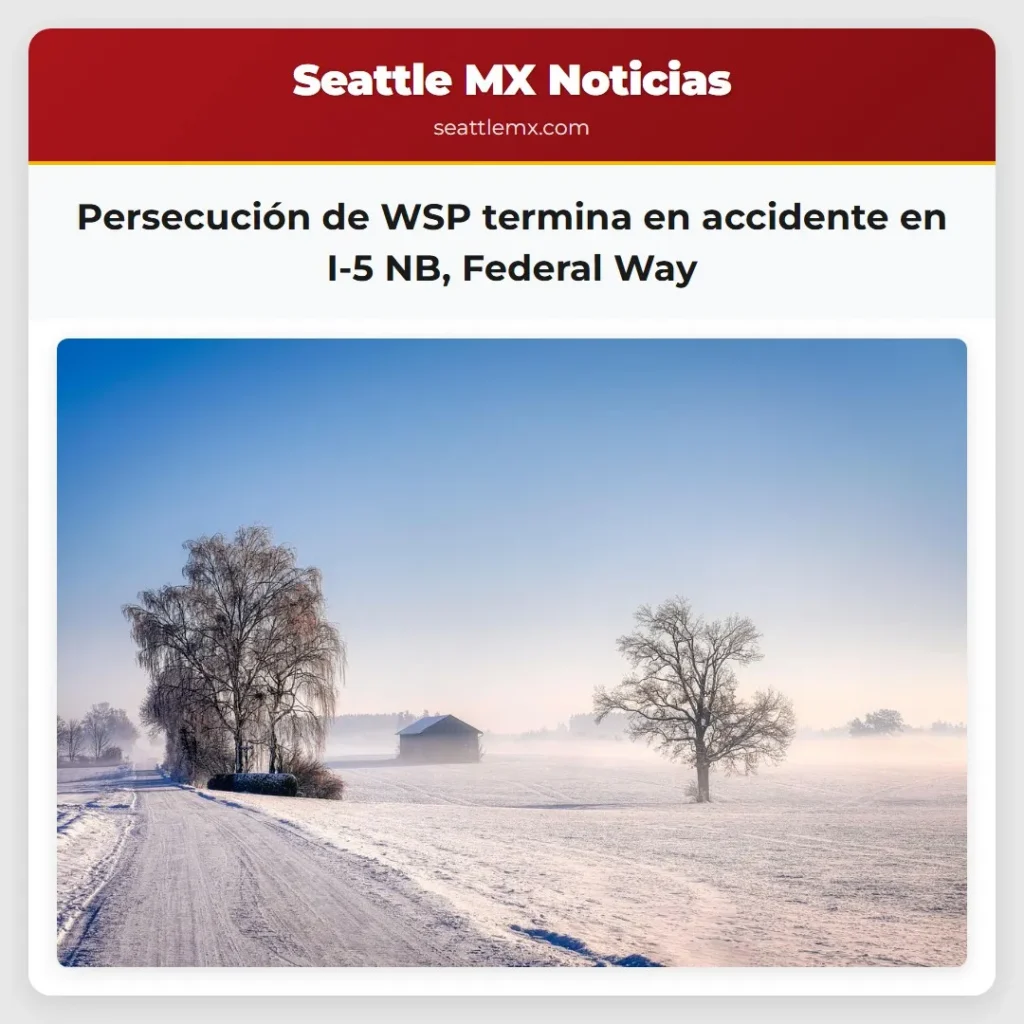Persecución de WSP termina en accidente en I-5