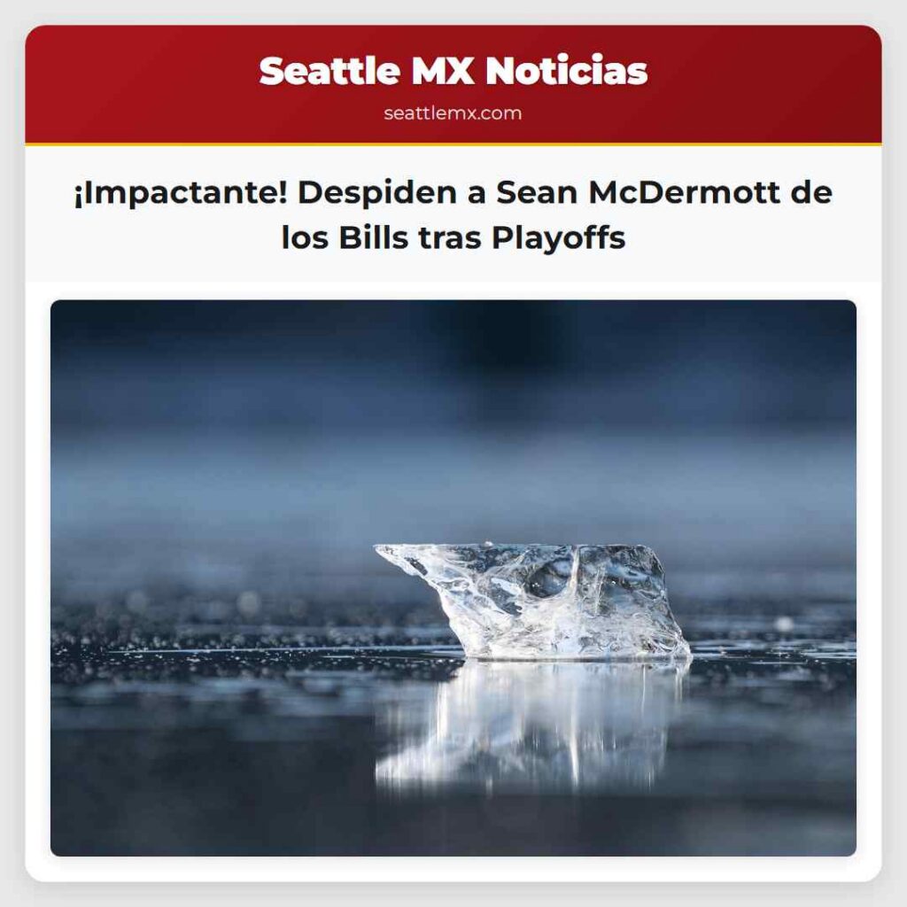 ¡Impactante! Despiden a Sean McDermott de los