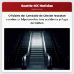 Oficiales del Condado de Chelan rescatan a conductor hipotermico del Río Icicle tras un accidente y una investigación por fuga de tráfico el 3 de enero