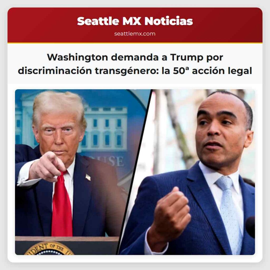 Washington demanda a Trump por discriminación