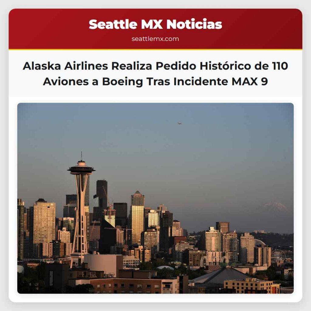 Alaska Airlines Realiza Pedido Histórico de 110