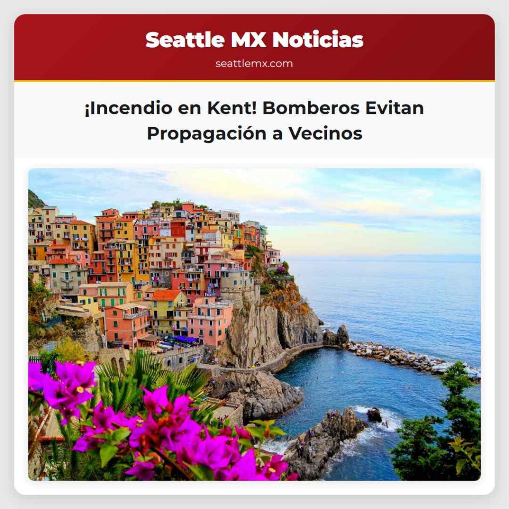 Noticias De Seattle 1 ¡Incendio en Kent! Bomberos Evitan Propagación a
