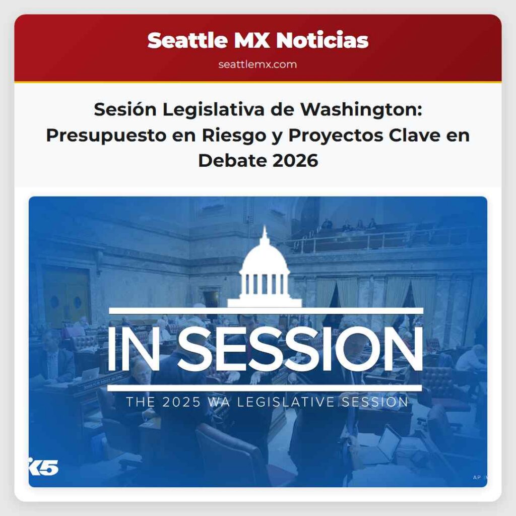 Sesión Legislativa de Washington: Presupuesto en