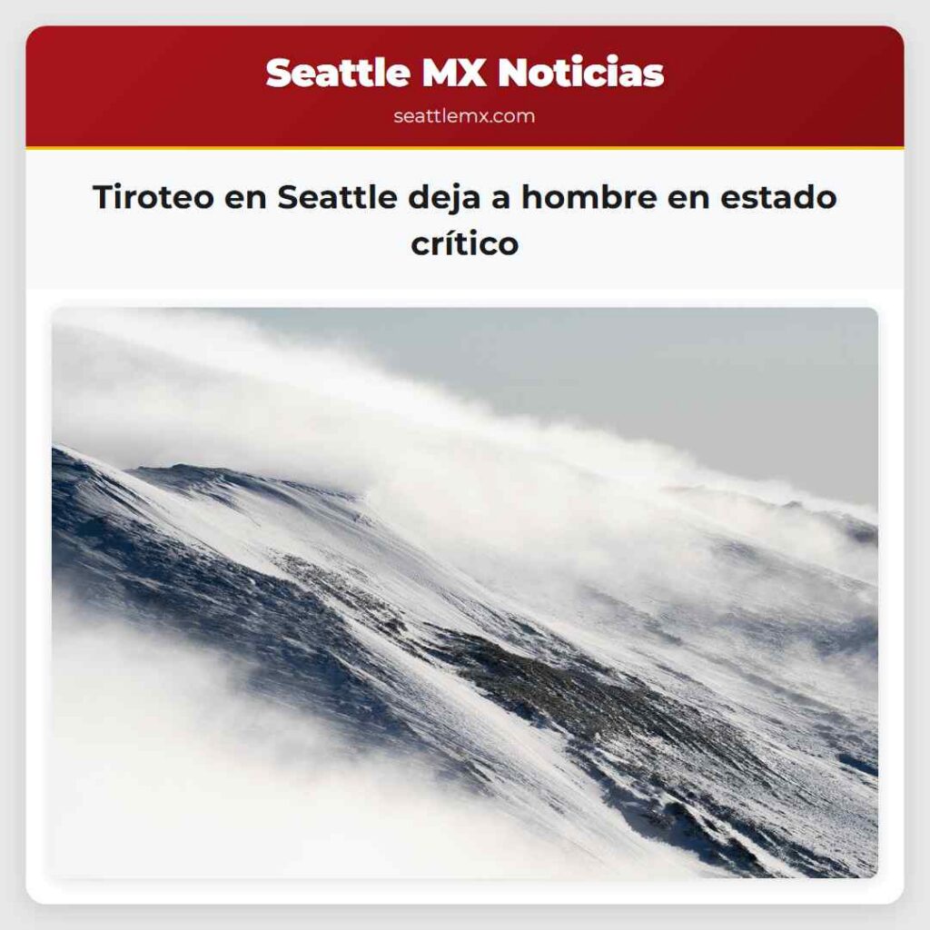 Tiroteo en Seattle deja a hombre en estado crítico