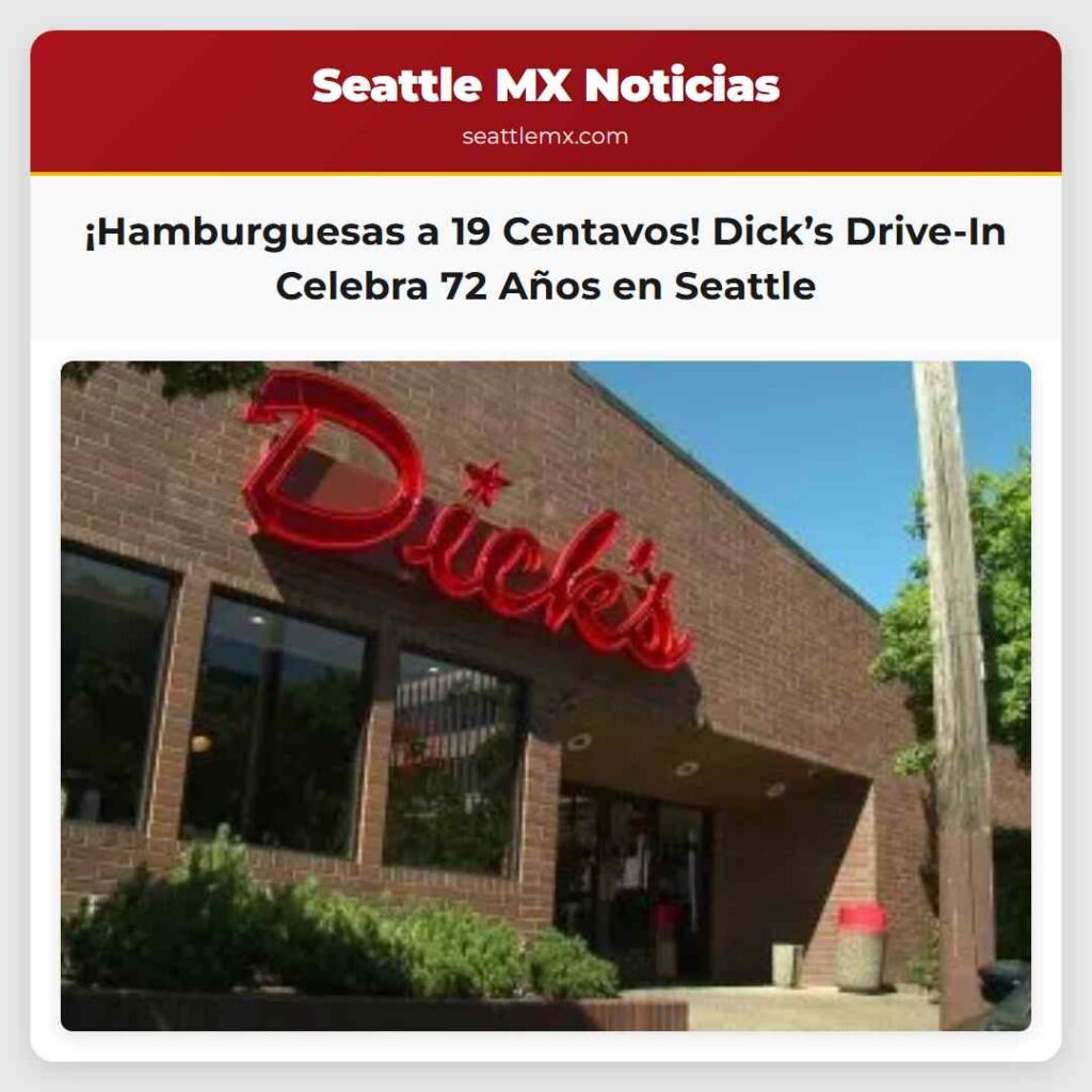 ¡Hamburguesas a 19 Centavos! Dick’s Drive-In