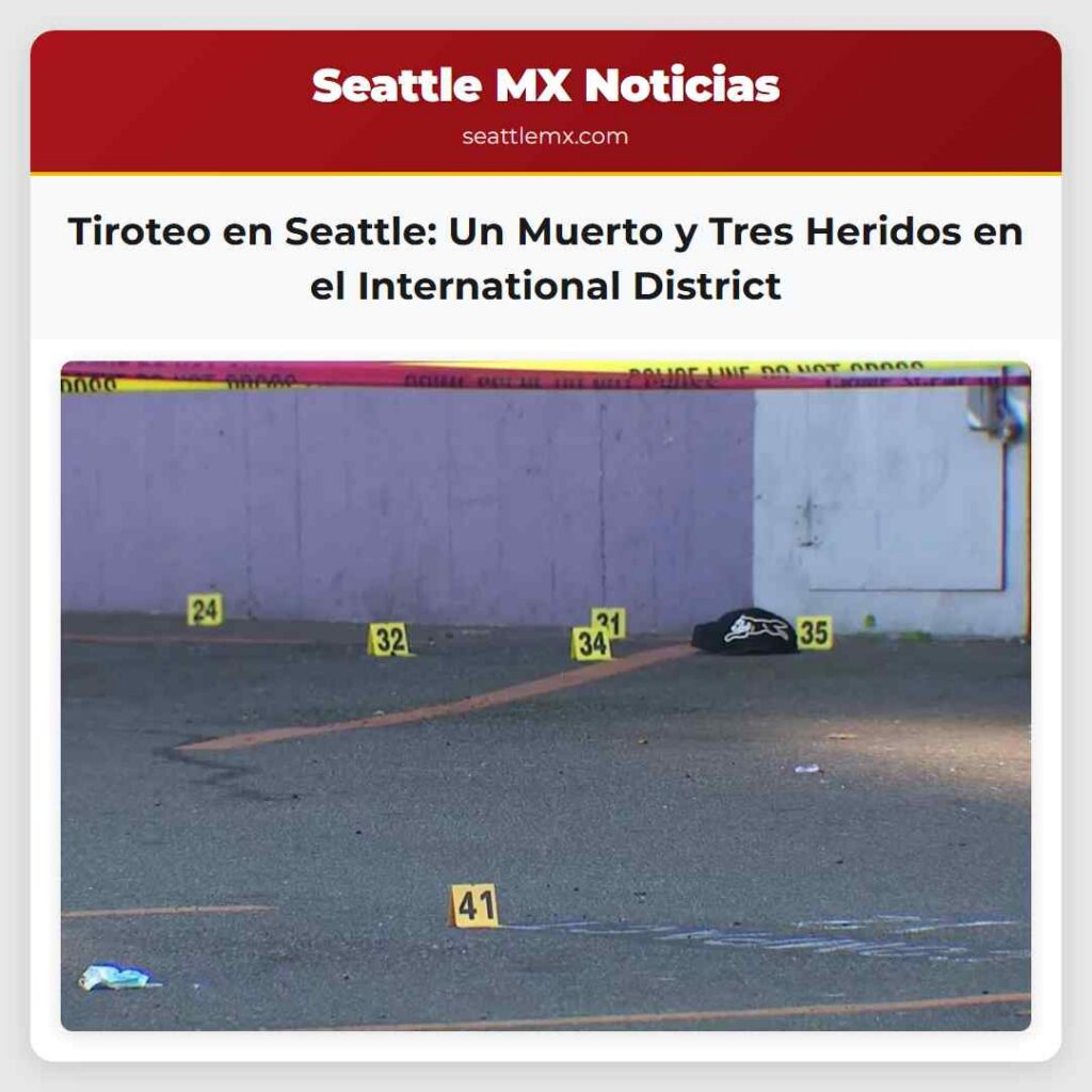 Tiroteo en Seattle: Un Muerto y Tres Heridos en