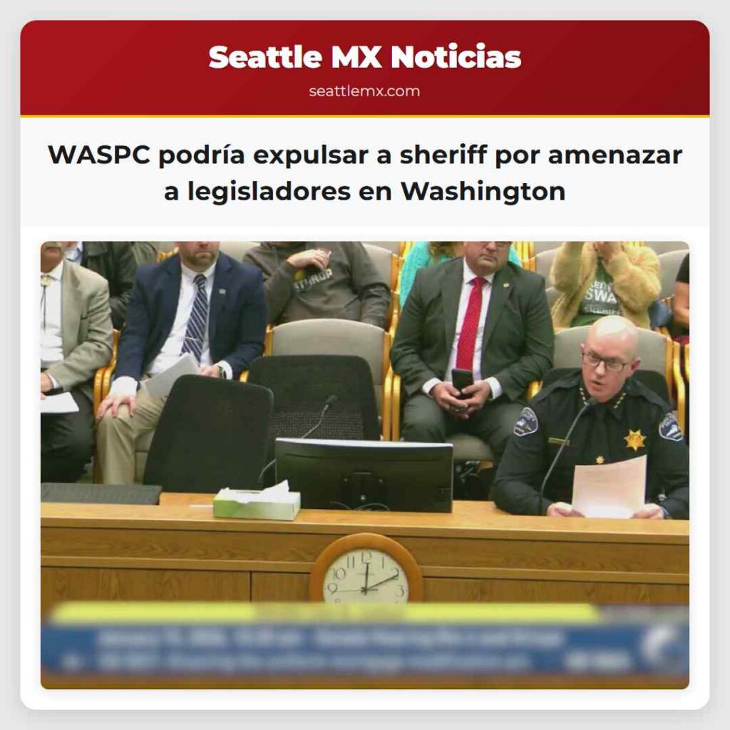 WASPC podría expulsar a sheriff por amenazar a