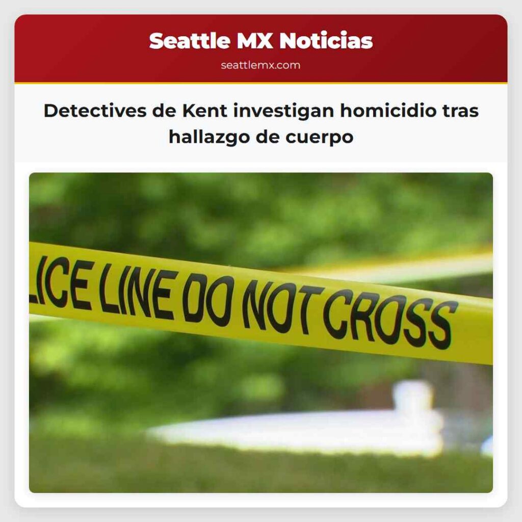 Detectives de Kent investigan homicidio tras