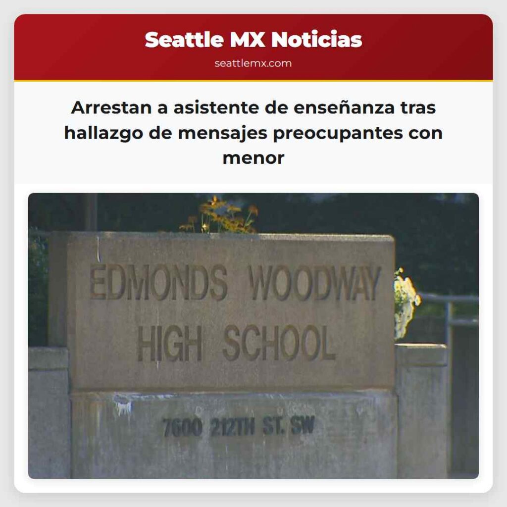 Noticias De Seattle 2 Arrestan a asistente de enseñanza tras hallazgo