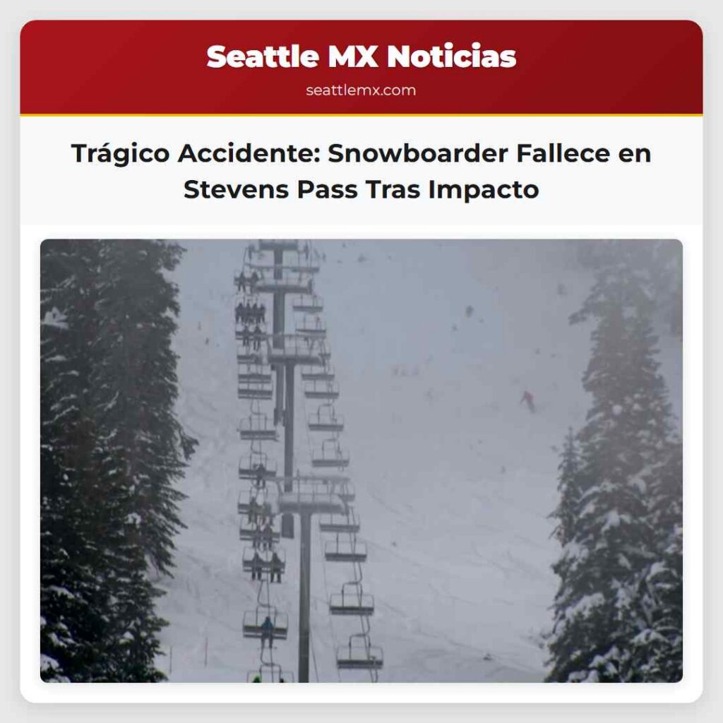 Trágico Accidente: Snowboarder Fallece en Stevens
