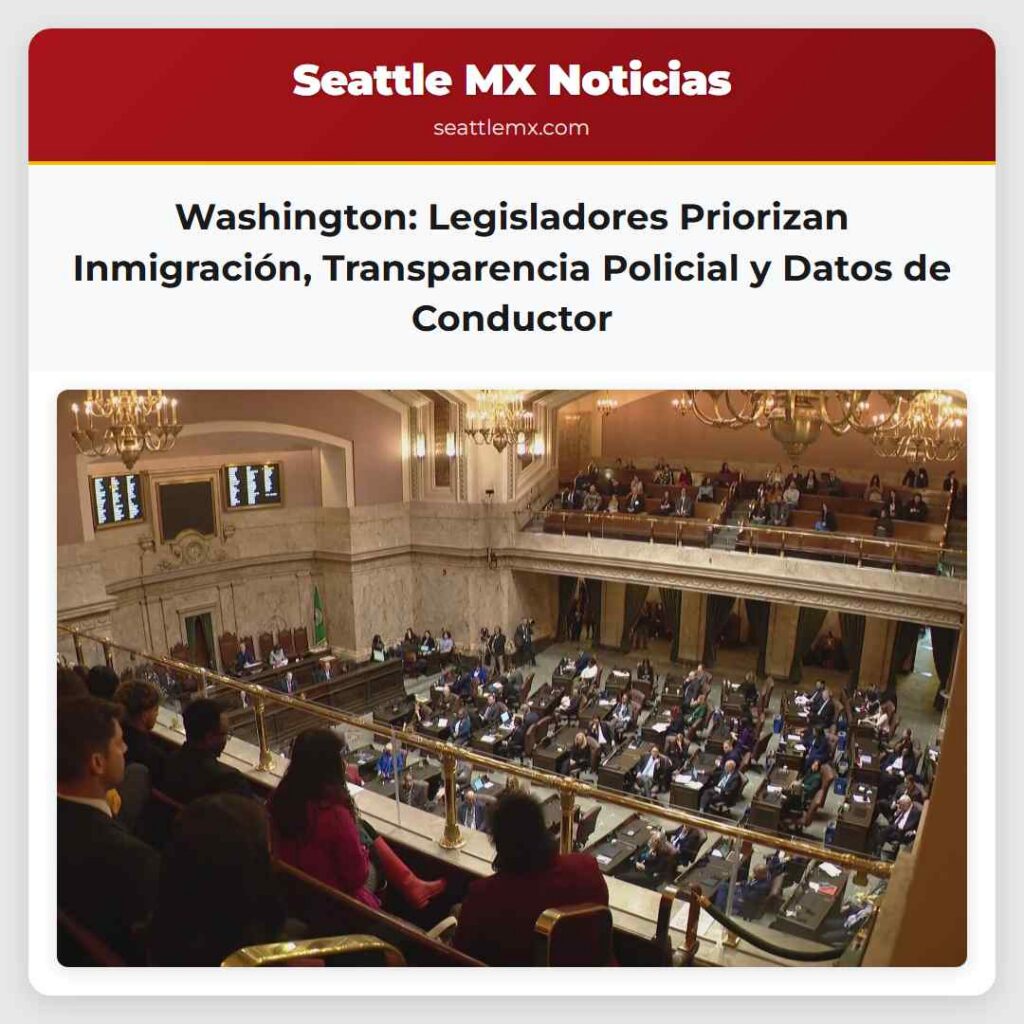 Washington: Legisladores Priorizan Inmigración,