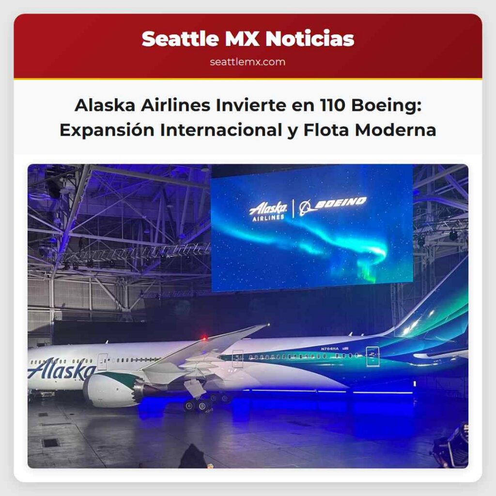 Alaska Airlines Invierte en 110 Boeing: Expansión