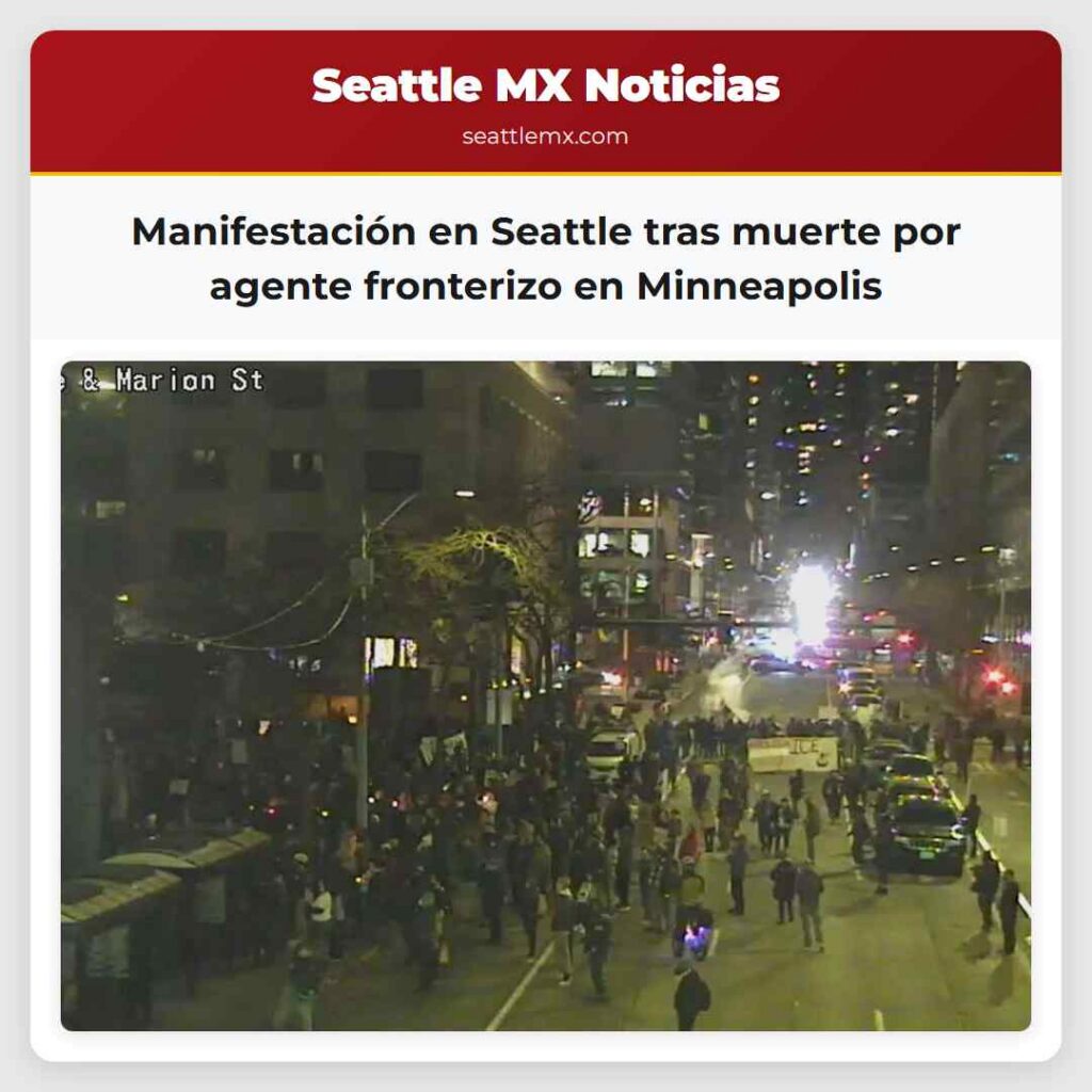 Manifestación en Seattle tras muerte por agente