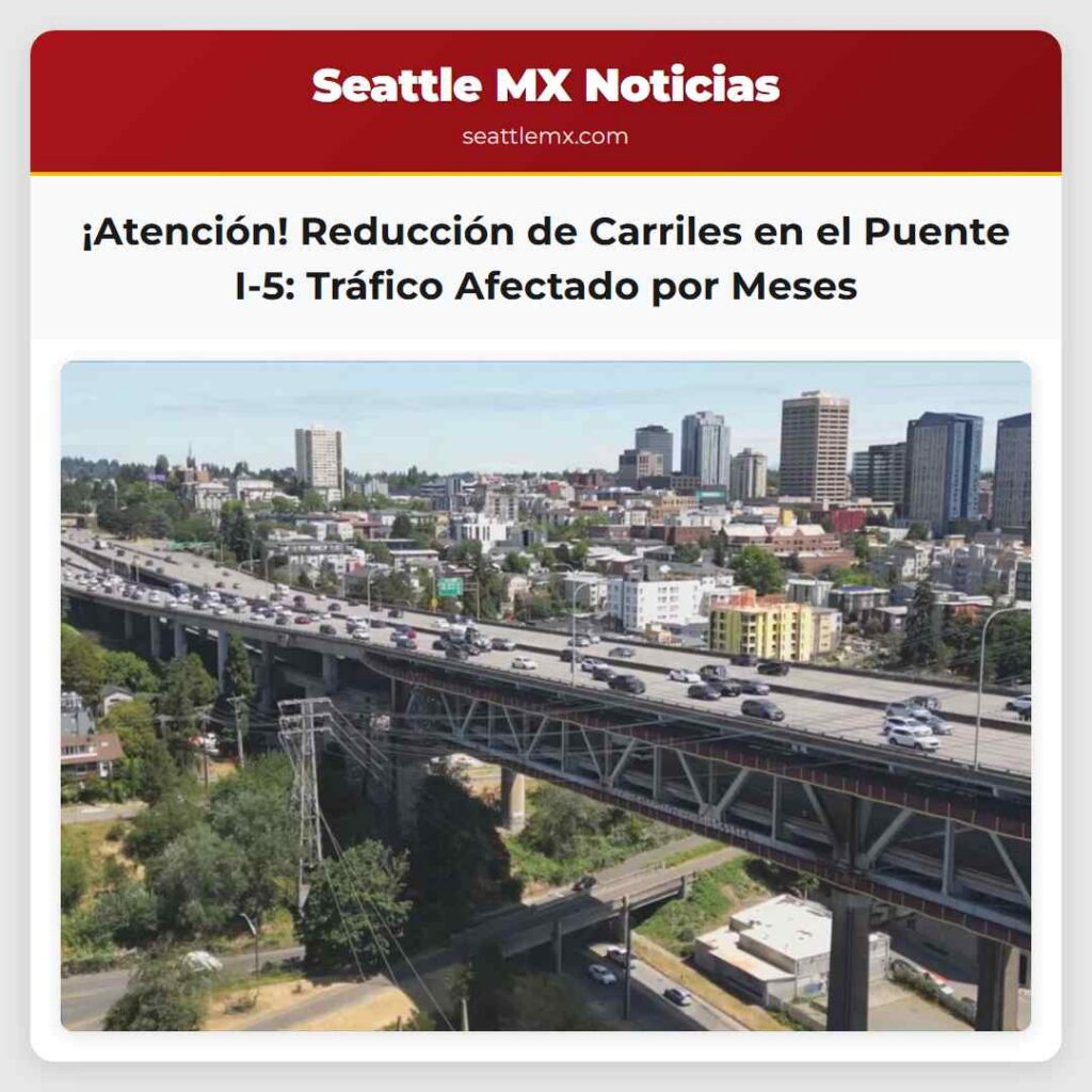 ¡Atención! Reducción de Carriles en el Puente