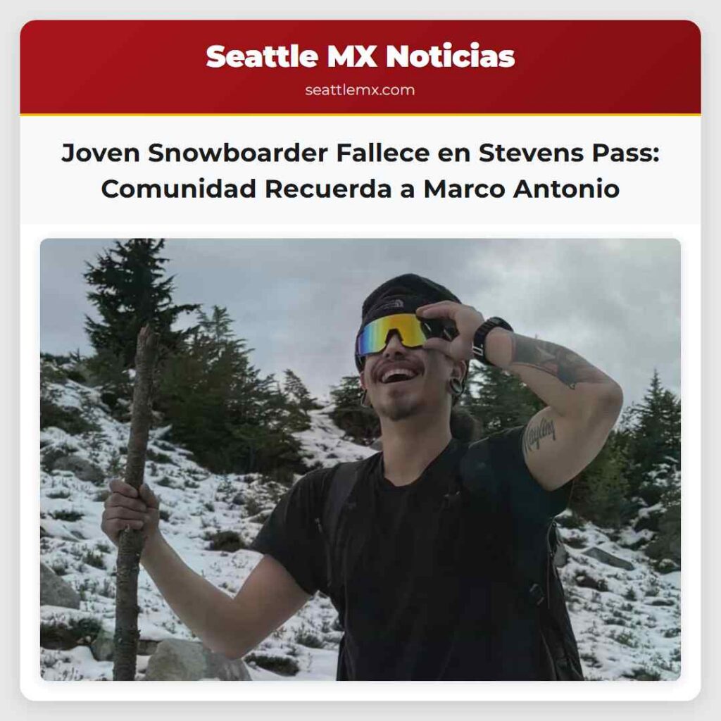 Joven Snowboarder Fallece en Stevens Pass:
