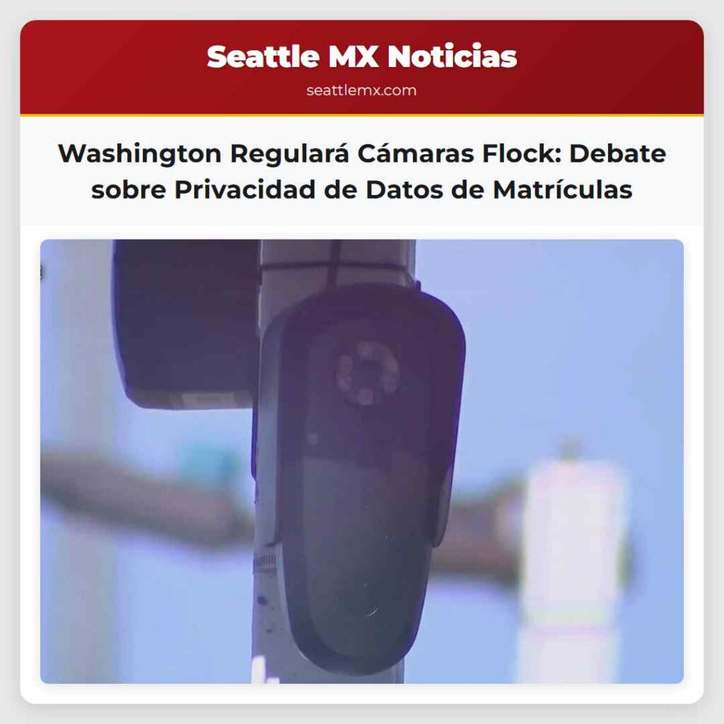 Washington Regulará Cámaras Flock: Debate sobre
