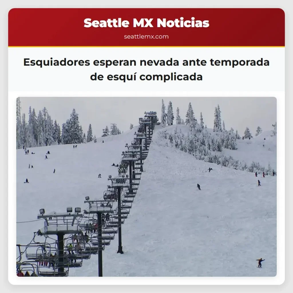 Esquiadores esperan nevada ante temporada de