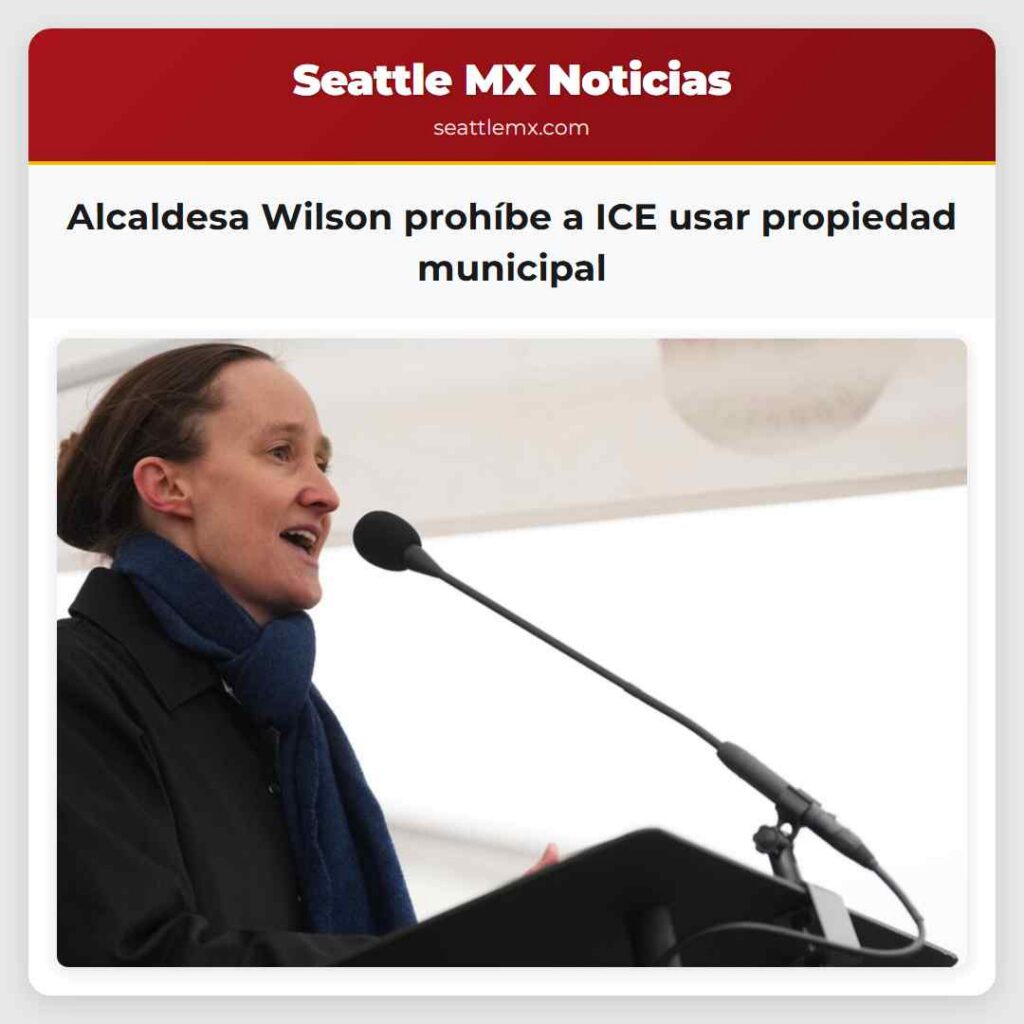 Alcaldesa Wilson prohíbe a ICE usar propiedad
