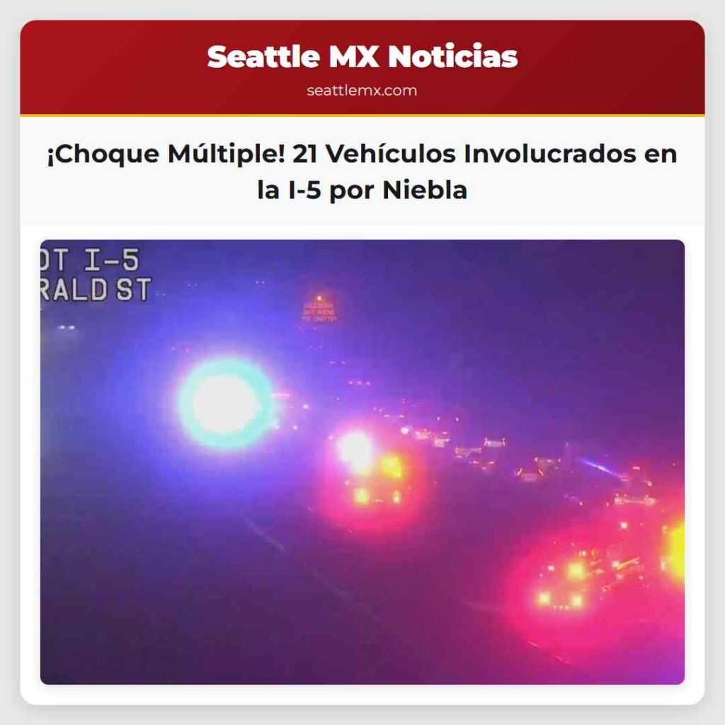 ¡Choque Múltiple! 21 Vehículos Involucrados en la