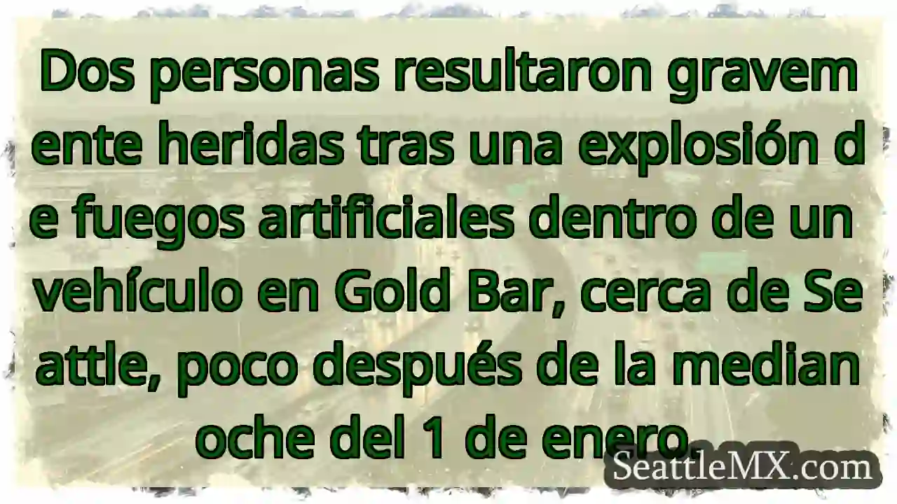 ¡Explosión de fuegos artificiales! Dos heridos 1 ¡Explosión de fuegos artificiales! Dos heridos