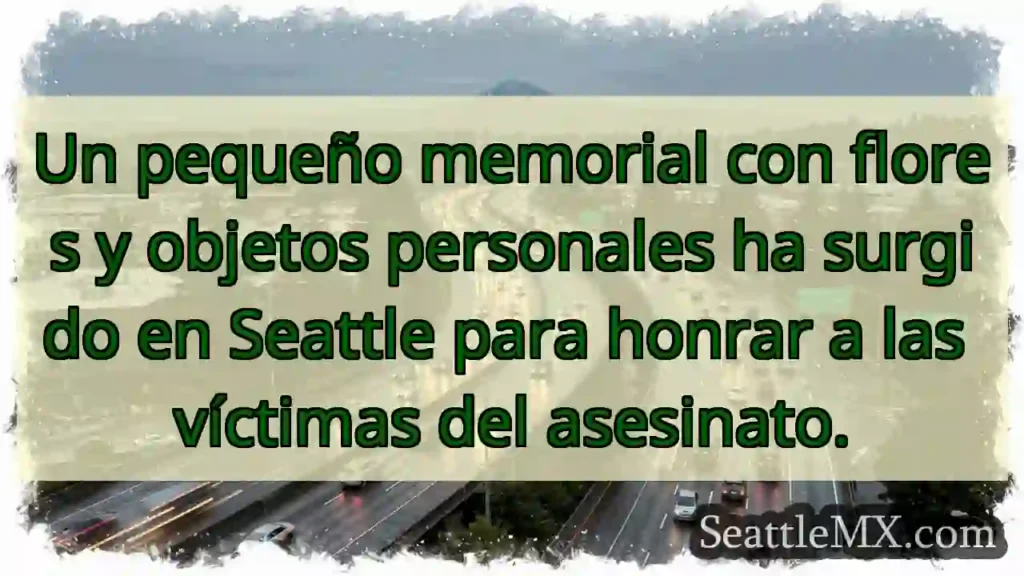 Seattle: Un memorial floral por las víctimas.