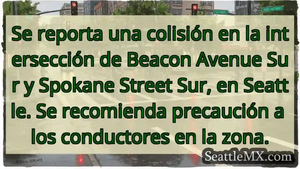 ¡Accidente en Beacon & Spokane! Precaución al