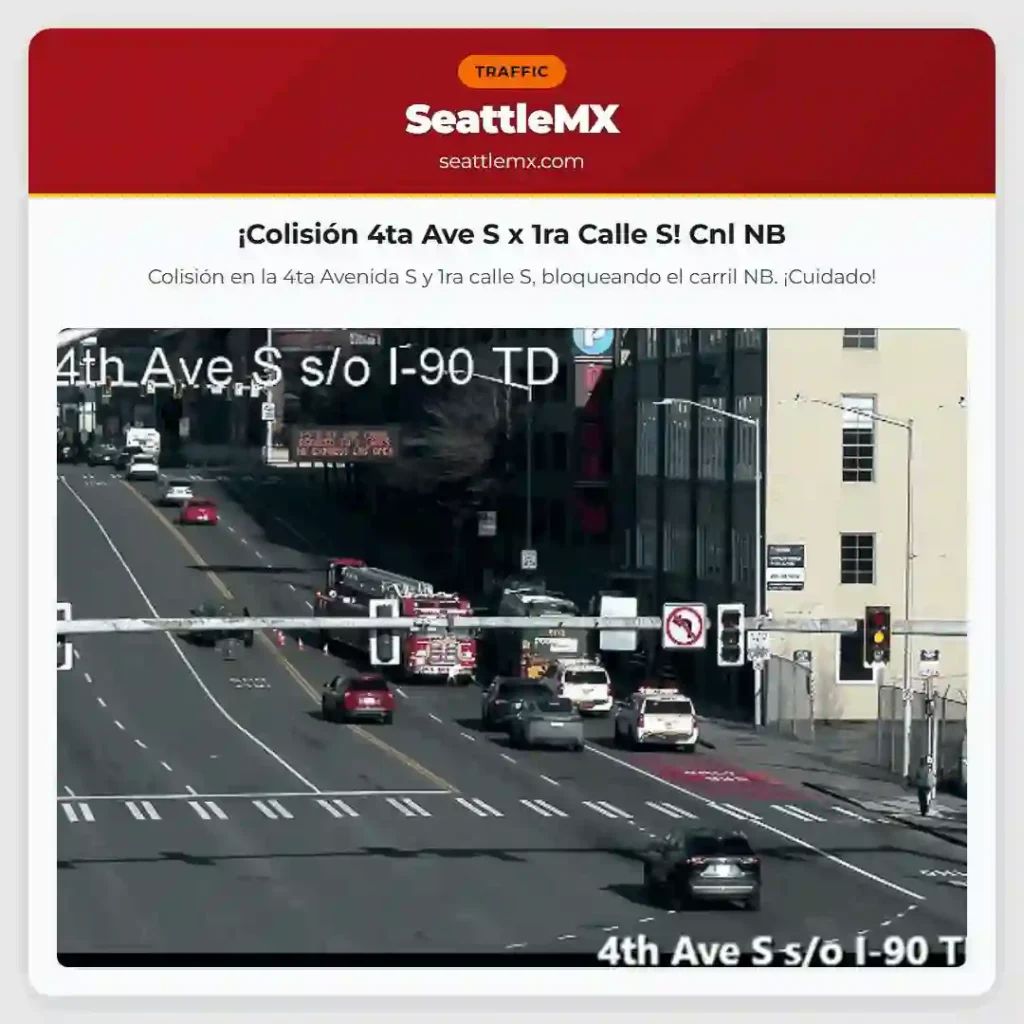 ¡Colisión 4ta Ave S x 1ra Calle S! Cnl NB
