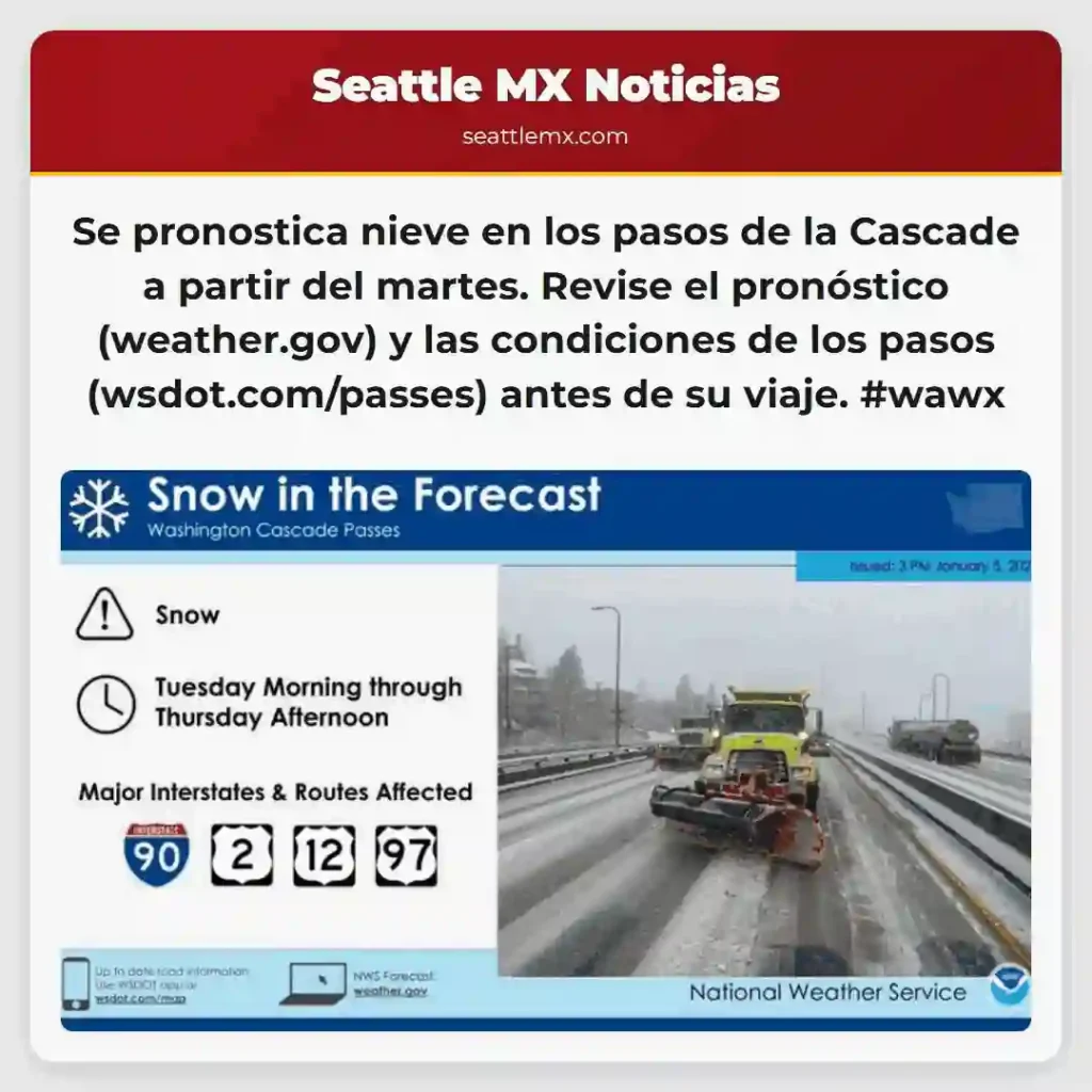 ¡Nieve en los pasos de Cascade! ❄️ Consulta el