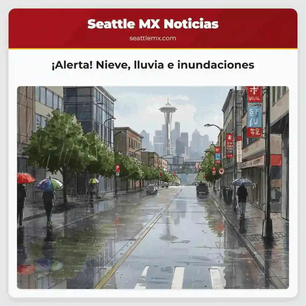 ¡Alerta! Nieve, lluvia e inundaciones