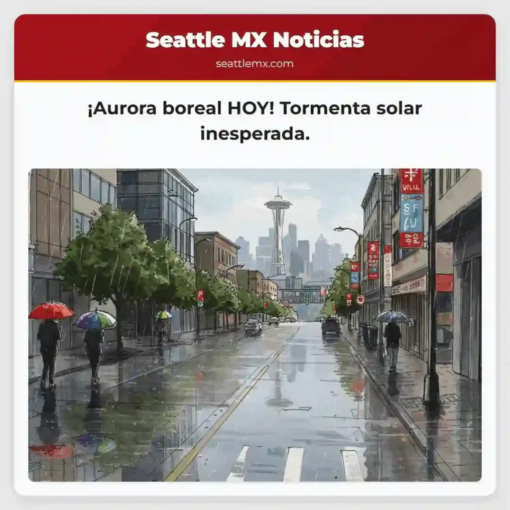 ¡Aurora boreal HOY! Tormenta solar inesperada.