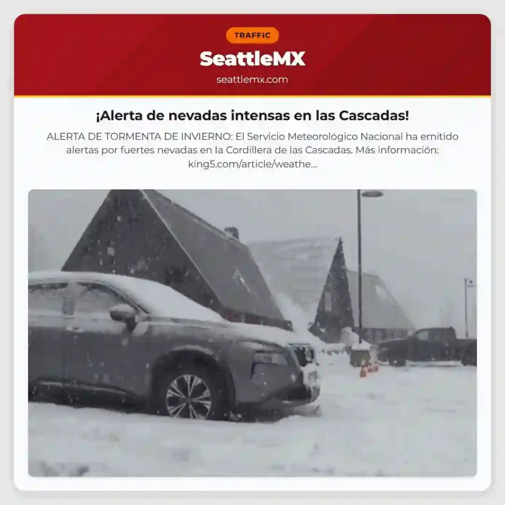 ¡Alerta de nevadas intensas en las Cascadas!