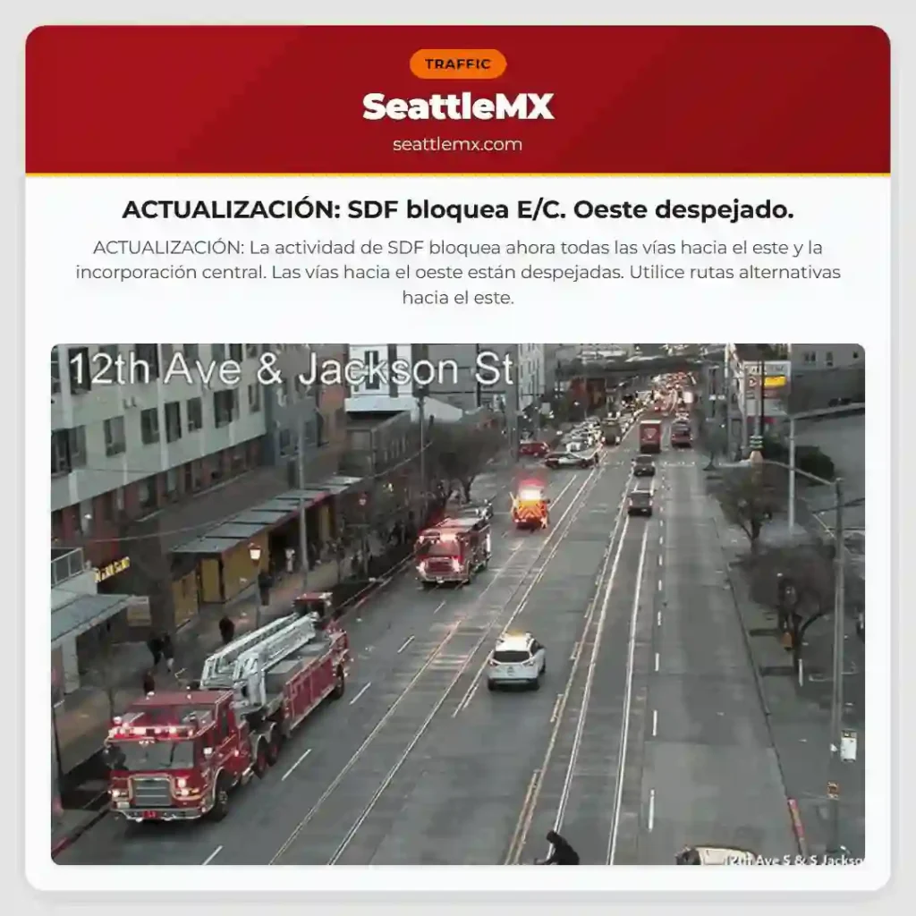ACTUALIZACIÓN: SDF bloquea E/C. Oeste despejado.