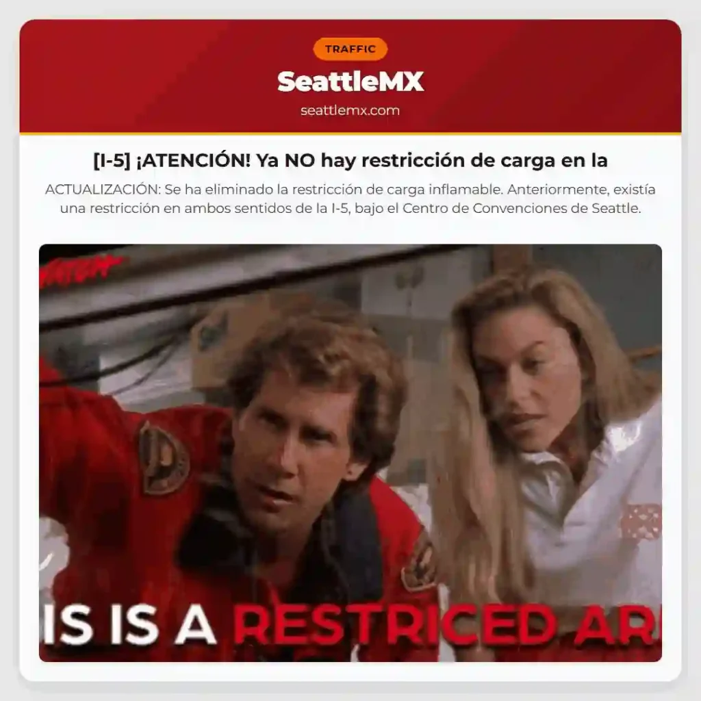 [I-5] ¡ATENCIÓN! Ya NO hay restricción de carga en la