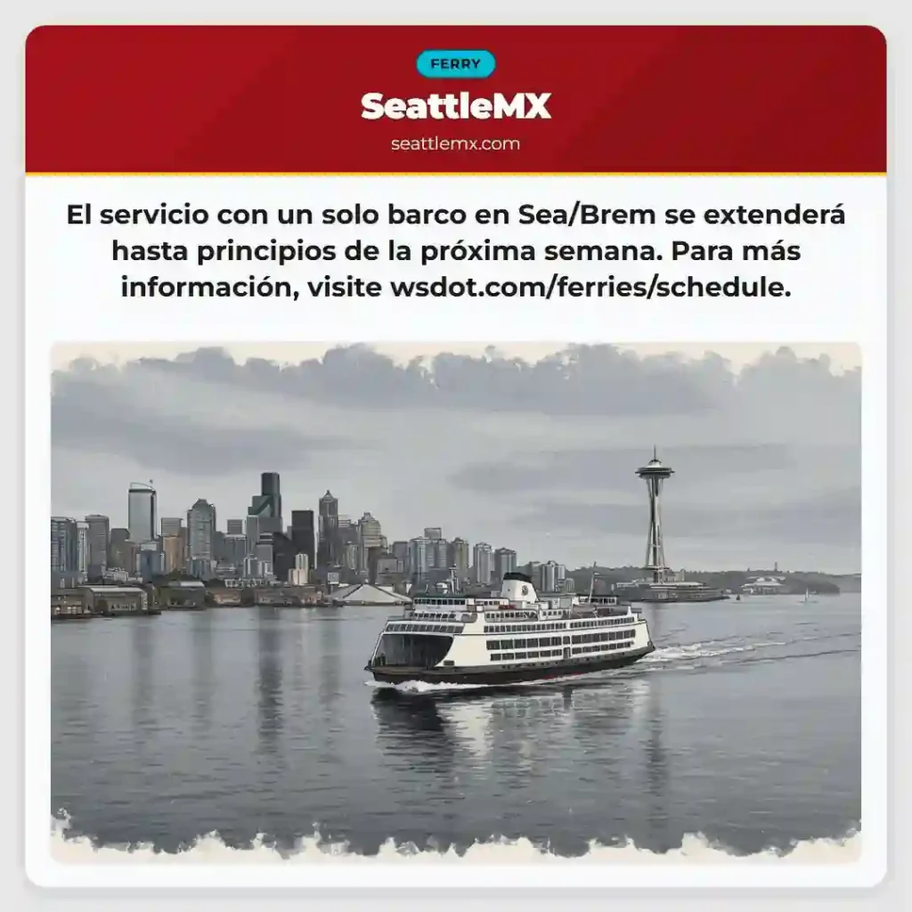 ¡Atención! Servicio de ferry extendido hasta la