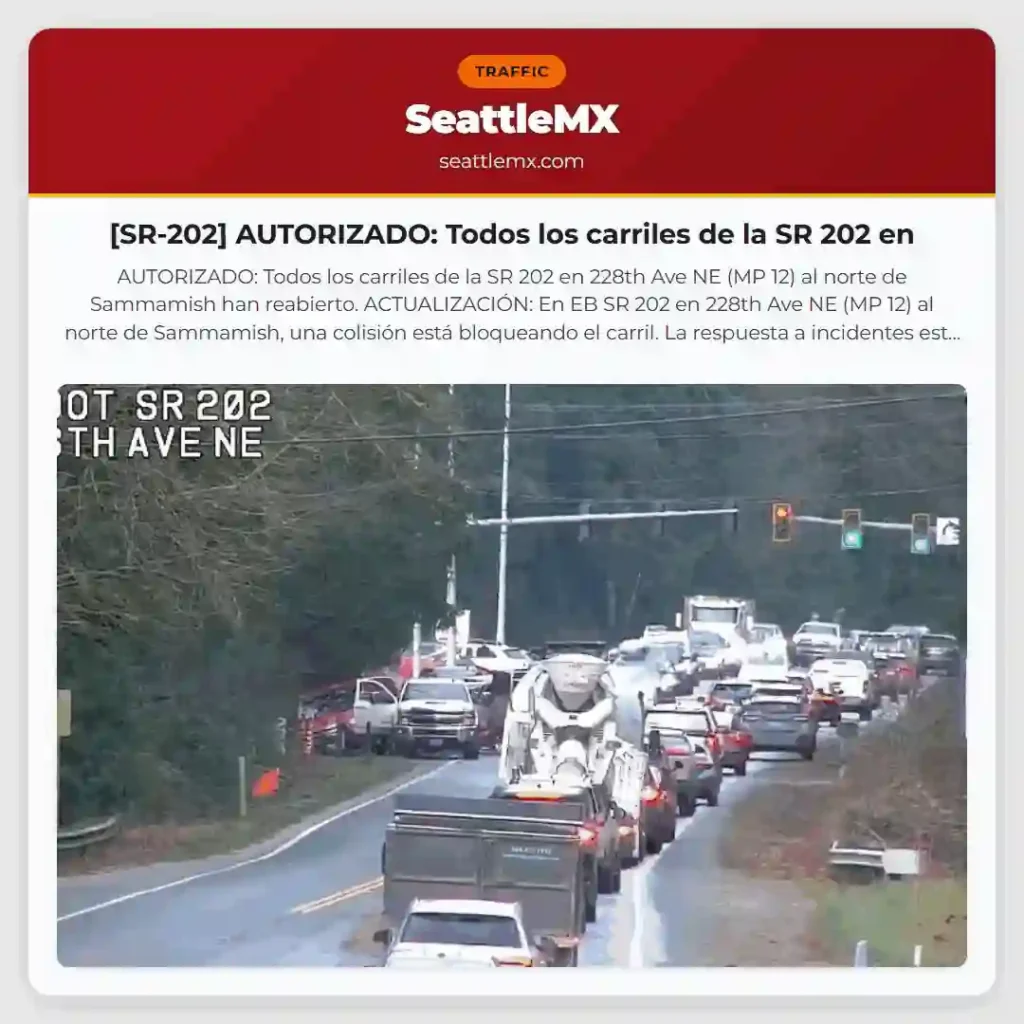 [SR-202] AUTORIZADO: Todos los carriles de la SR 202 en