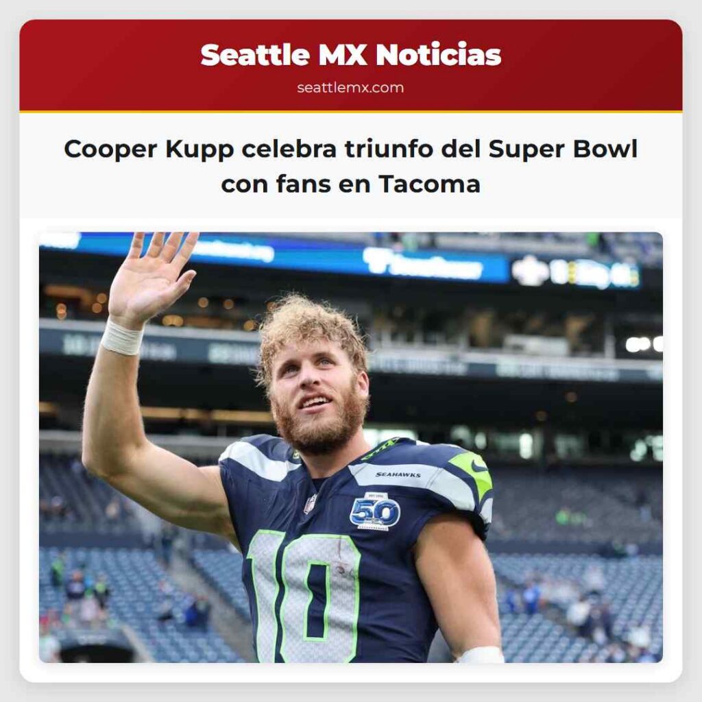 Cooper Kupp celebra triunfo del Super Bowl con