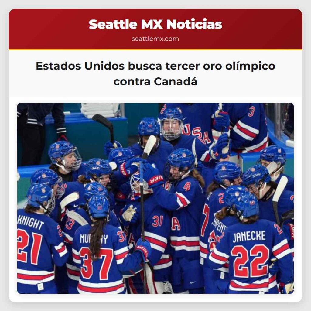Noticias De Seattle 5 Estados Unidos busca tercer oro olímpico contra