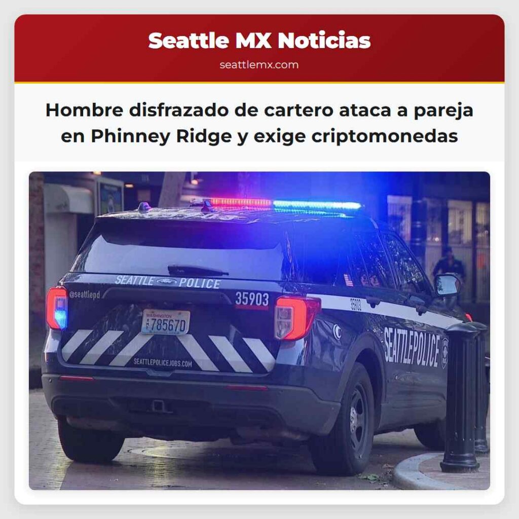 Hombre disfrazado de cartero ataca a pareja en