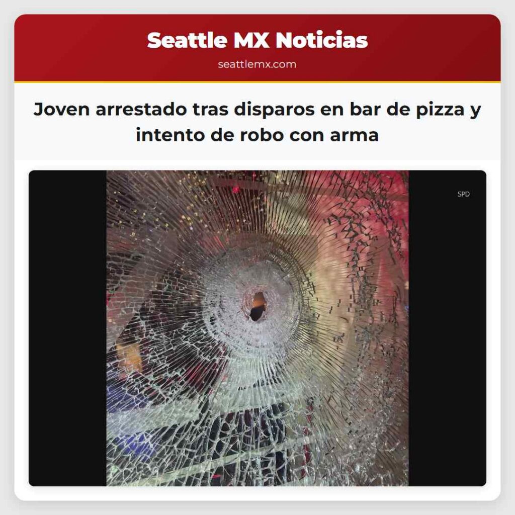 Joven arrestado tras disparos en bar de pizza y